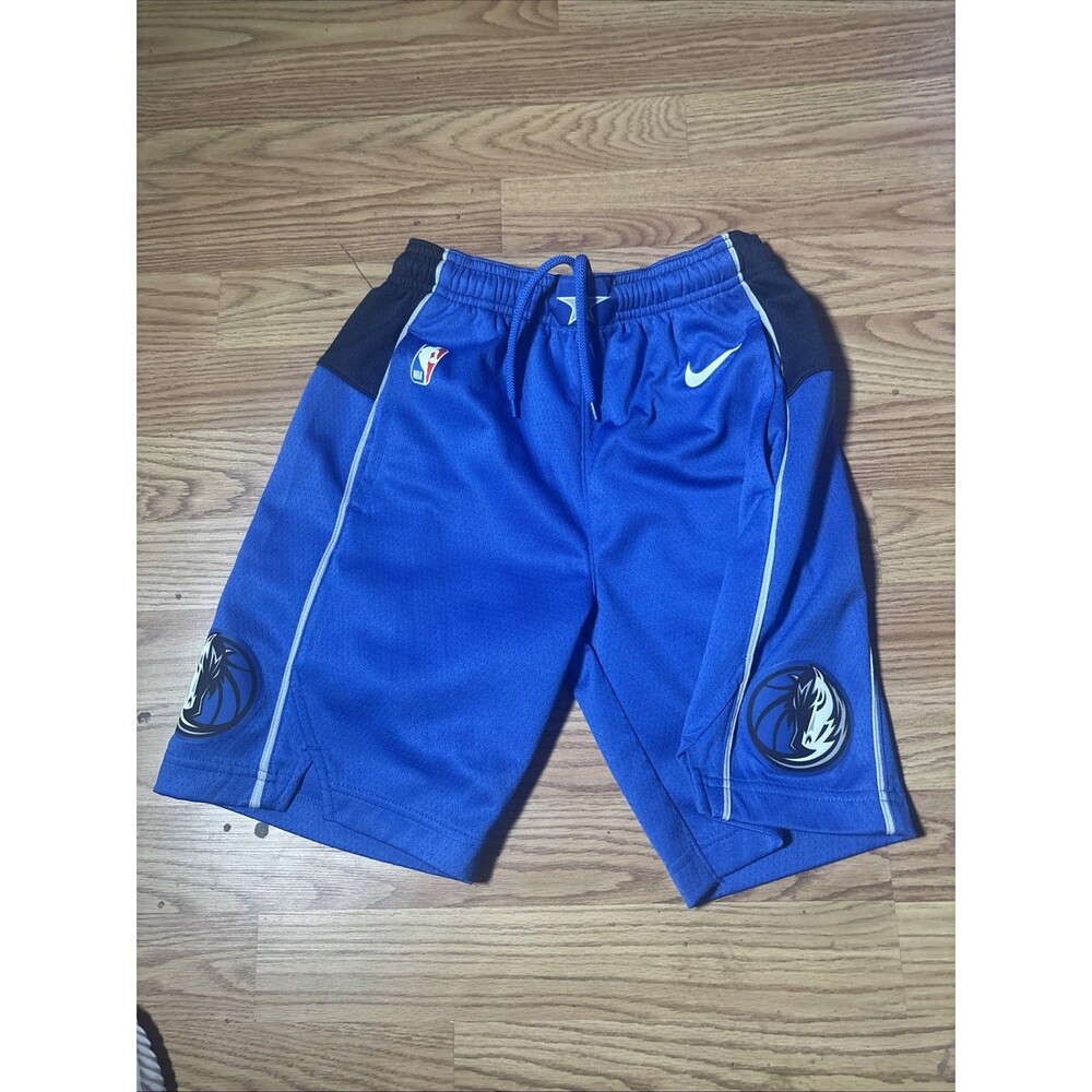 Nike NBA Dallas Mavericks Shorts Size Small S Blue Pockets